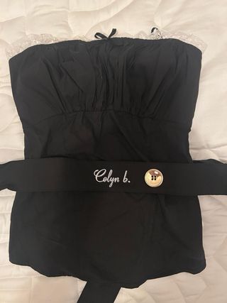 Abito Elisabetta Franchi 2 pezzi nero/beige tg 40