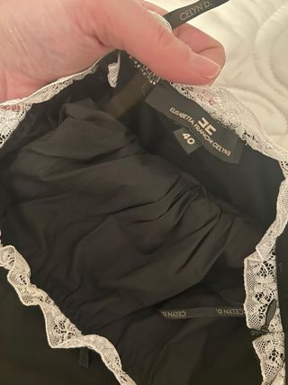 Abito Elisabetta Franchi 2 pezzi nero/beige tg 40