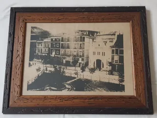 Cuadro de madera y papel