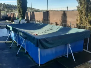 Piscina familiar con depuradora de arena