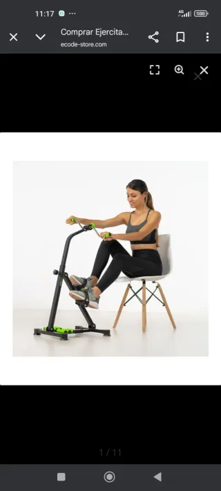 Pedaleador estático brazos y piernas