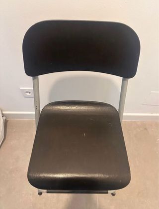 Taburete Plegable Ikea Negro/Gris