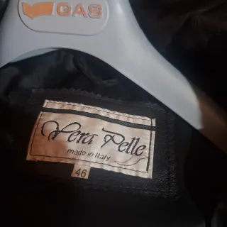 Giacca vera pelle nera