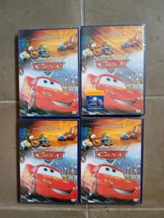 4 Películas Disney Pixar Cars DVD  Sin abrir