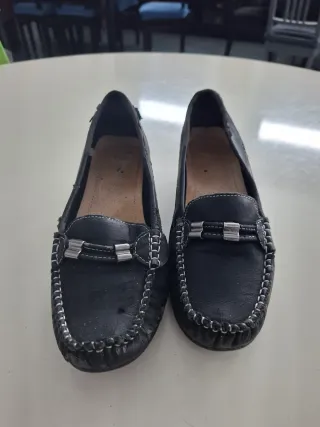 Mocasines negros mujer