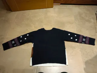 Jersey Navidad Reno XMAS FAN talla 9 luz sonido