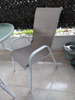 Mesa y 4 Sillas Exterior Terraza