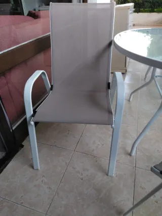 Mesa y 4 Sillas Exterior Terraza