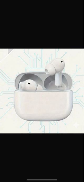 Auriculares inalámbricos blancos con cable decarga