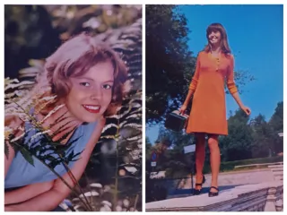 Lotto 10 Cartoline Vintage Donne Fiori