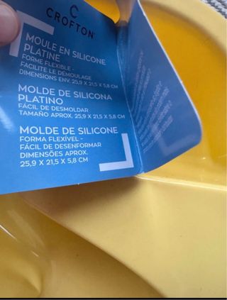 Molde silicona número 2 amarillo Crofton