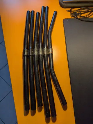 6 Manubri MTB Neri Bicicletta