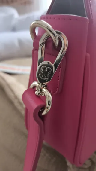 Bolso bandolera Tous rosa fucsia