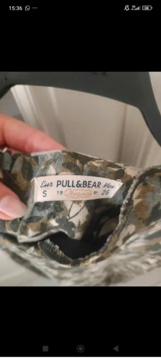 Vestido estampado corto verde y multicolor