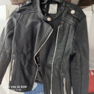 Chaqueta Desigual Talla M/38/10 Negra y Roja