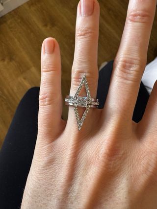 Anillos Swarovski Plata