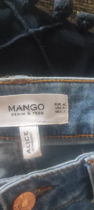 Vaqueros Mango Talla 40 Mujer