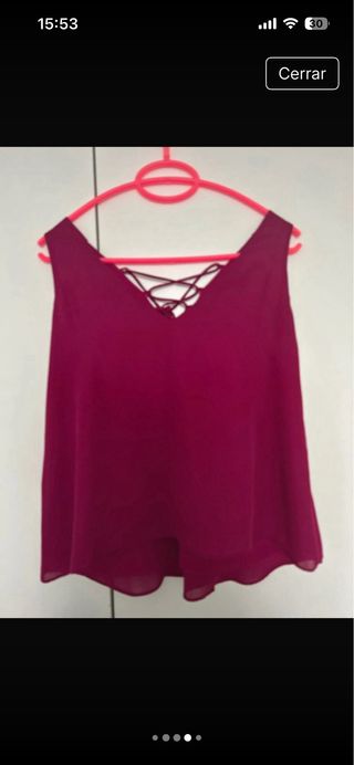 Blusa verano bordada talla S