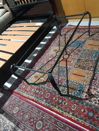 Mesa de centro hierro y cristal