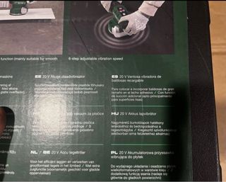 VIBRADOR baldosas parkside 20v