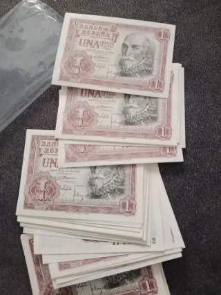 50 Billetes 1 Peseta 1953 Sin Circular