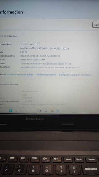 Lenovo B50 i5 8GB RAM SSD 15,6 Gris