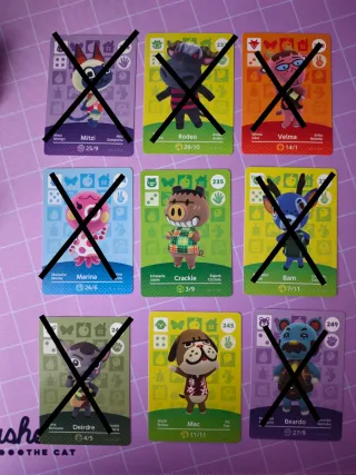 Cartas Amiibo Animal Crossing Serie 3