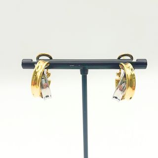 Pendientes Aro Oro Blanco y Amarillo 18K, 7.49gr