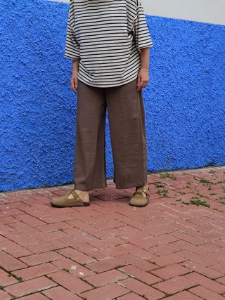 Pantalones palazzo anchos talla S