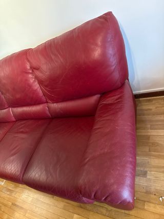 Sofá 3 plazas NATUZZI reclinable piel natural