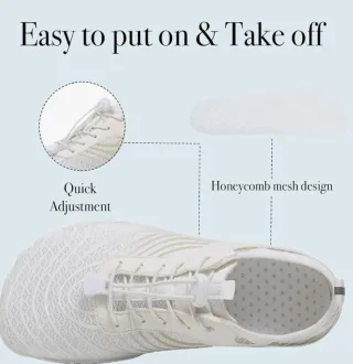 Scarpe bianche per sport d'acqua unisex tg 39