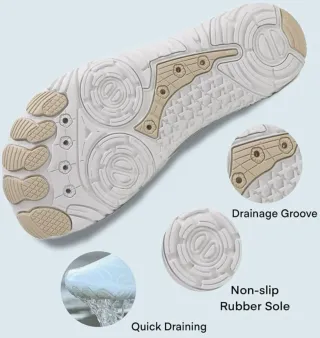 Scarpe bianche per sport d'acqua unisex tg 39