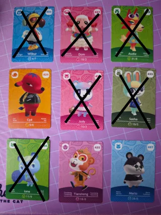 Cartas Amiibo Animal Crossing Serie 5