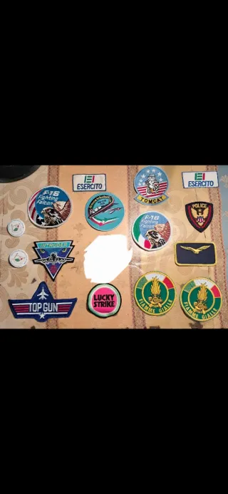 Lotto Toppe Militari Esercito Aeronautica