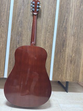 Guitarra Acústica Lyon Marrón + Funda