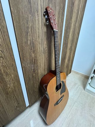 Guitarra Acústica Lyon Marrón + Funda