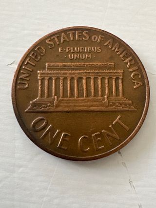 Moneda 1 Centavo Lincoln 1969 Error