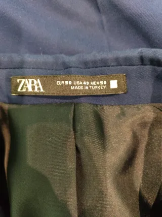 Traje Zara Azul
