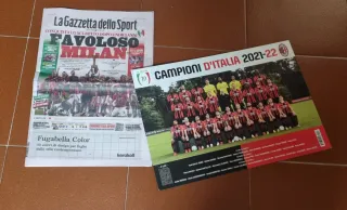 Gazzetta dello Sport Scudetto Milan 2022 + poster