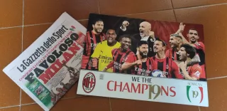 Gazzetta dello Sport Scudetto Milan 2022 + poster