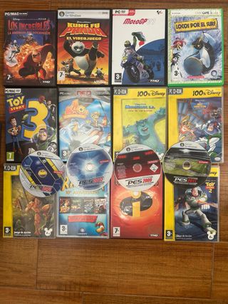 Lote Videojuegos PC CD-ROM Disney Pixar Konami