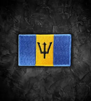 Barbados 🇧🇧 Parche bandera termoadhesiva