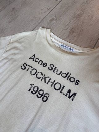Acne Studios T-shirt Stockholm 1996 Beige