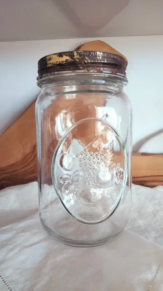 Barattolo in vetro vintage Bormioli Rocco