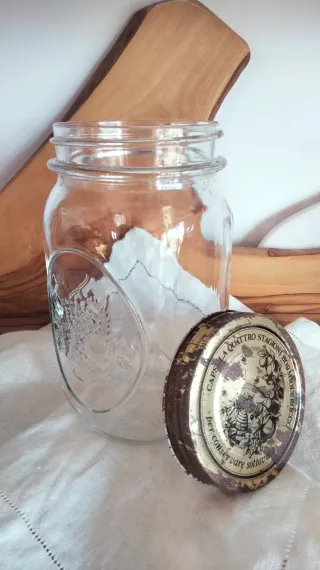 Barattolo in vetro vintage Bormioli Rocco