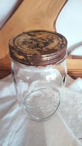 Barattolo in vetro vintage Bormioli Rocco