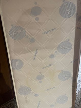 Cuna para bebé blanca+colchón