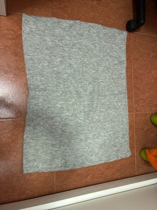 Gorro y braga de cuello gris