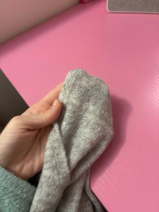 Gorro y braga de cuello gris