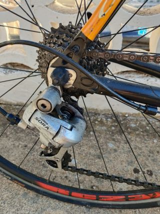 Bicicleta Orbea Aqua Negra/Naranja Talla 53/54 M